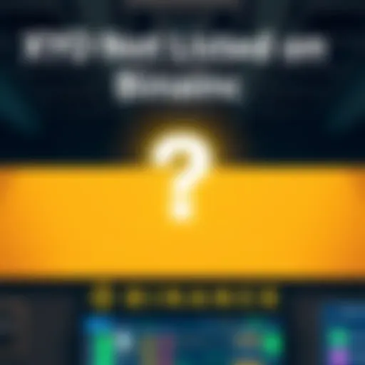 A graphic showing XYO logo with a question mark over a Binance logo, highlighting the absence of XYO on the exchange