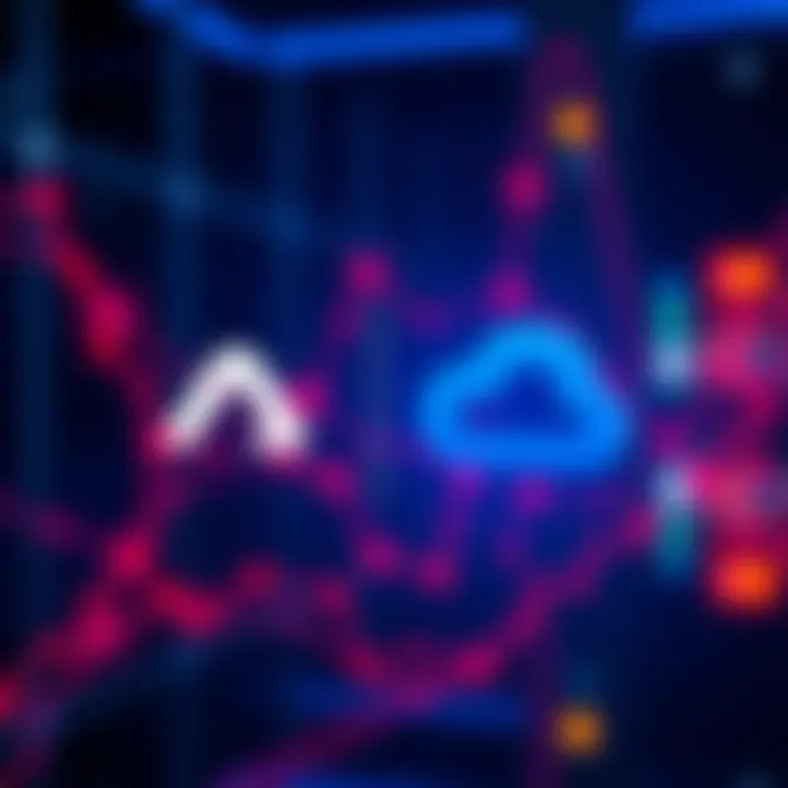 Visual representation of Algorand's logo alongside Google Cloud's logo, symbolizing their partnership in AI-driven payment technology.