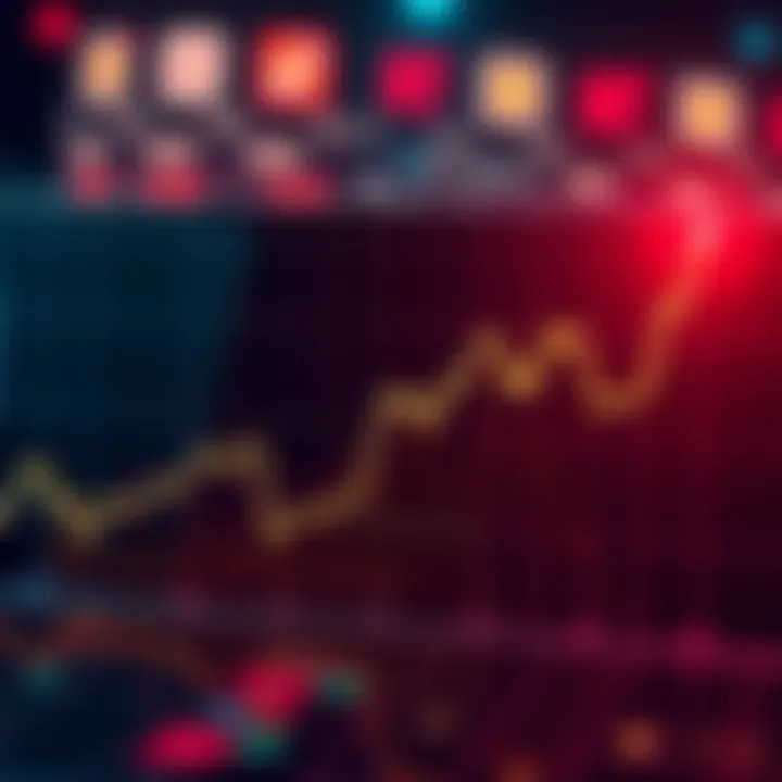 A line chart showing the recent fluctuations in altcoin values, indicating a possible peak.