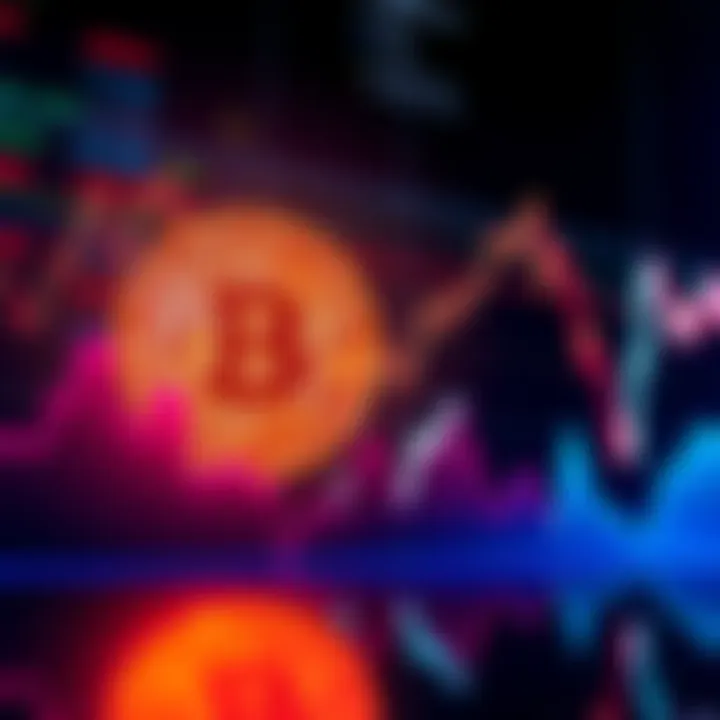 A visual comparison showing Bitcoin's rising graph alongside flat or declining altcoin graphs, illustrating the performance gap between them.