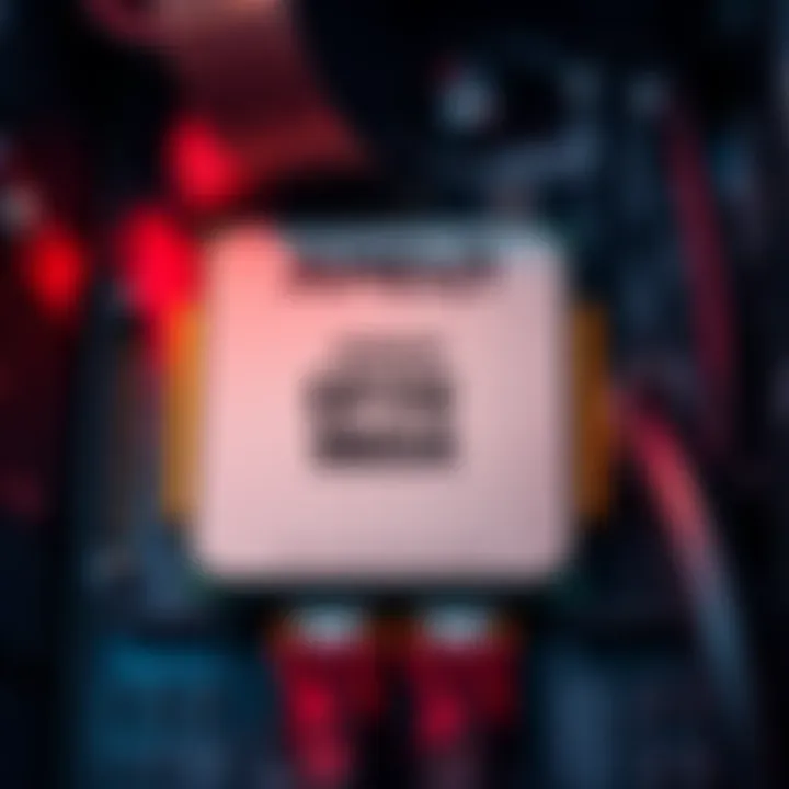 Close-up of AMD EPYC 9654 CPU installed in a Dell PowerEdge R6615 server, highlighting the hardware setup for Monero mining.