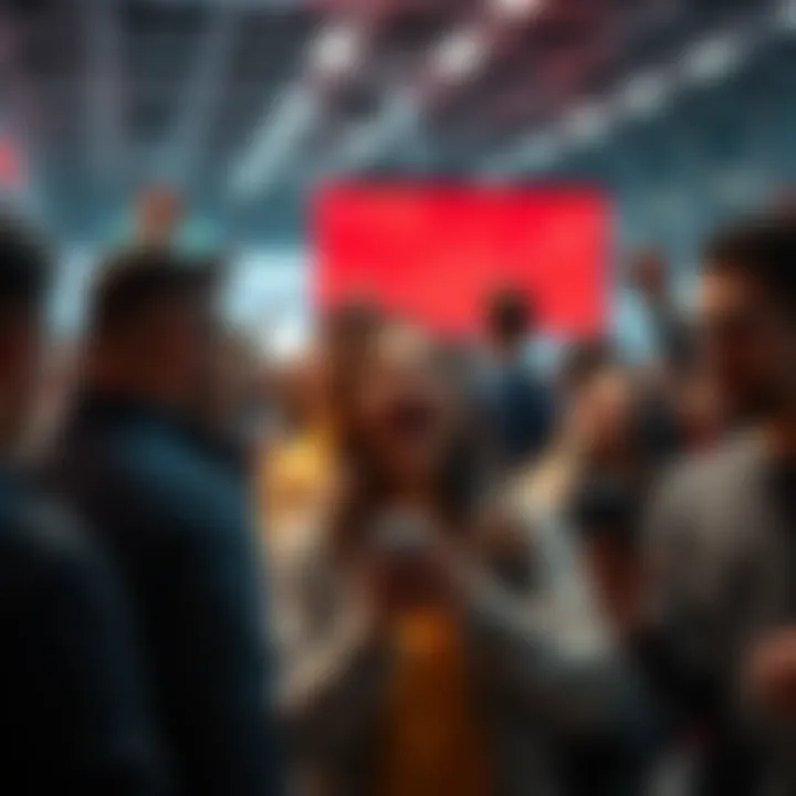 Group of people excitedly buying Amp products as clarity emerges in the market