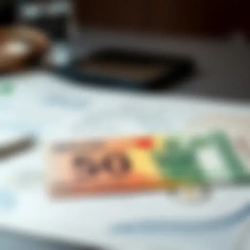 A close-up of an Atlas Explorer Club membership card laying on a table next to a 50 euro banknote, highlighting the cost of membership.