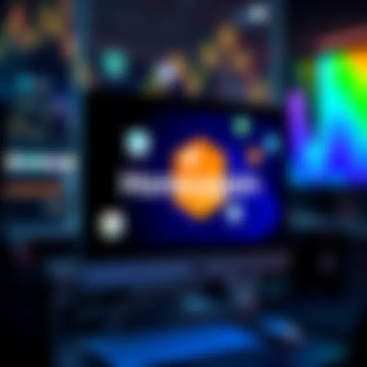 A computer screen displaying various bandwidth-sharing apps with the Honeygain logo visible, symbolizing the impact on earnings.