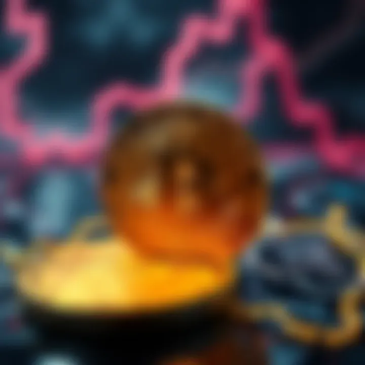 A graphic representation of the BCH symbol with a Bitcoin background, symbolizing its role in the cryptocurrency community.