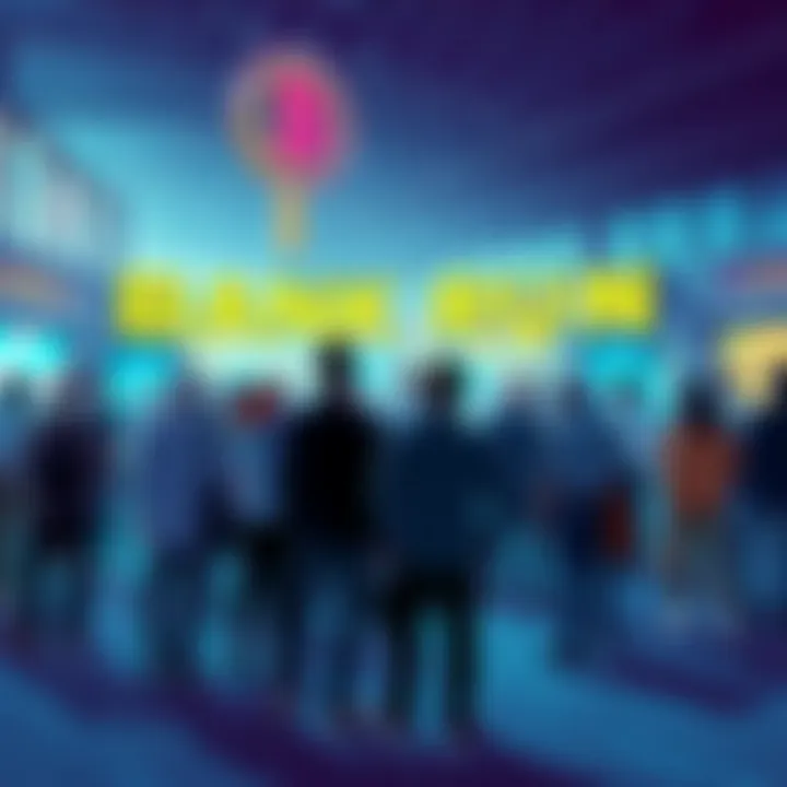 People discussing cryptocurrency changes during the BCH Bank Run event