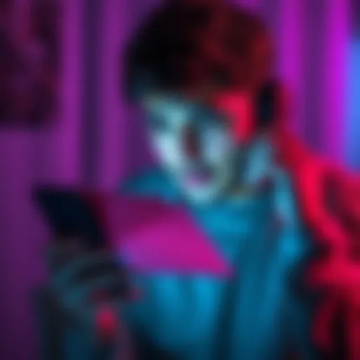A person receiving a fake email and a phone call, looking concerned about potential scams.