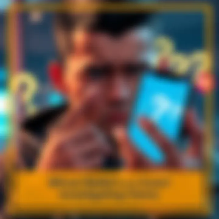 A person looking worried while holding a smartphone displaying the Bifrost Wallet app, with question marks around them.