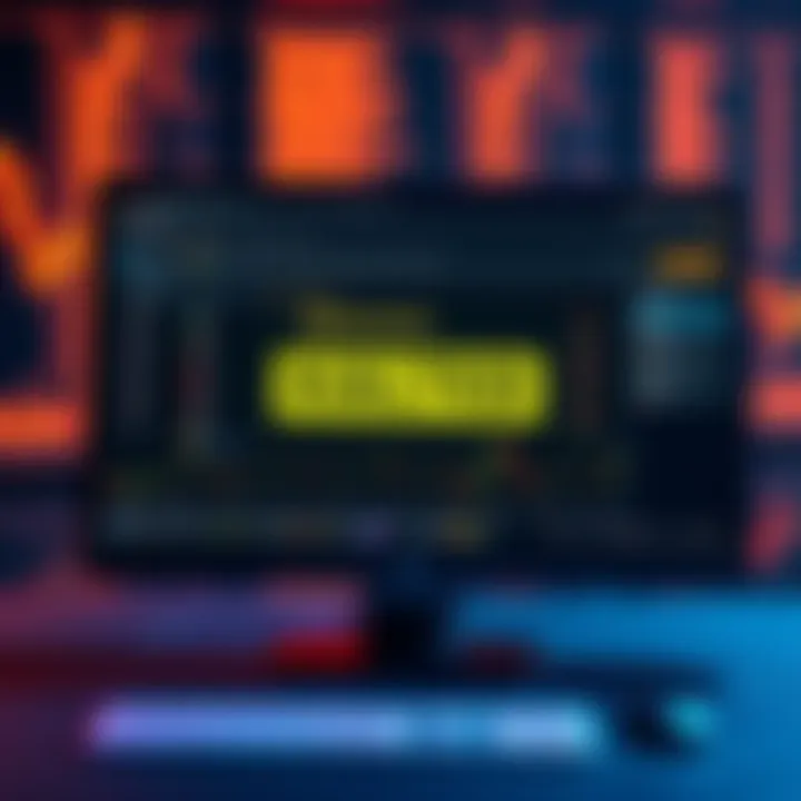 A computer screen shows a halted Binance trading page with a warning message.