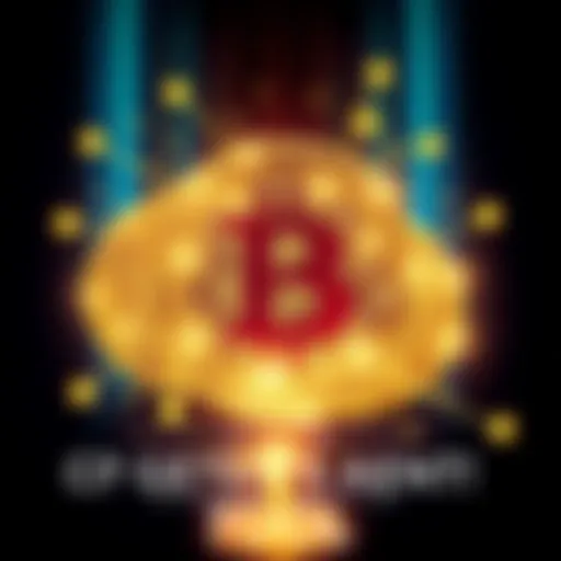 A digital illustration showing Bitcoin logos transforming into a centralized currency symbol, representing the possible government control over digital currencies.