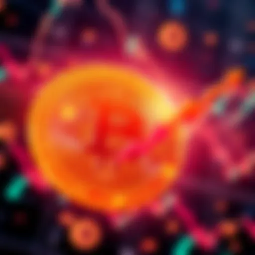 A graphic showing Bitcoin's price rising sharply to $105,900 and then quickly dropping, with a background of falling altcoin values like Ethereum.
