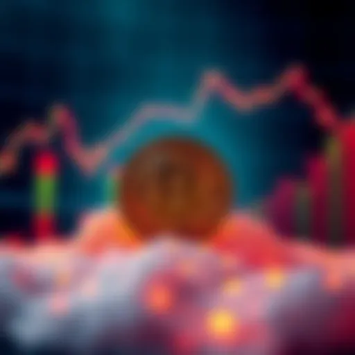 Bitcoin logo in front of a graph showing its rise above Google's logo, symbolizing Bitcoin's new rank as the 6th largest global asset.