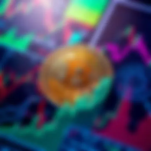 A close-up of a Bitcoin coin surrounded by various financial charts and graphs, highlighting new insights in the crypto market.