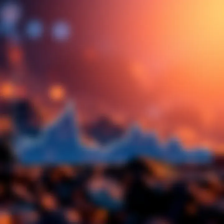 A graph showing a downward trend in Bitcoin search interest over five years, indicating a significant decline.