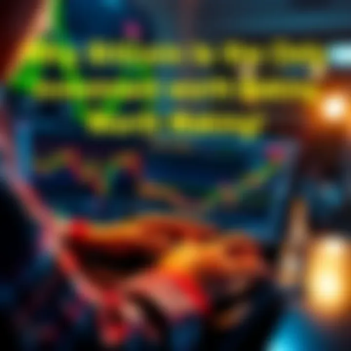 Person analyzing Bitcoin trends on a laptop, focusing on market performance and future trends.