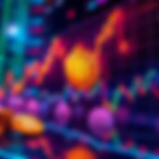 A graphic showing Bitcoin prices dropping sharply, with liquidated positions highlighted, reflecting the recent market crash.