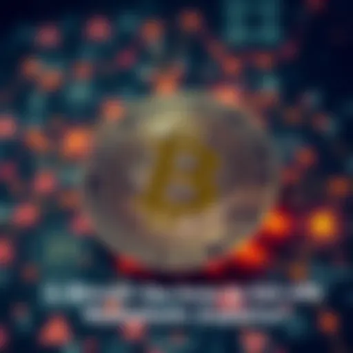 A visualization of Bitcoin with mathematical symbols illustrating its structure, showing connections and networks, aimed at explaining its legitimacy as an investment.