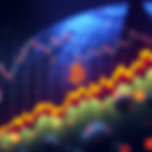 Graph showing Bitcoin price rising in October with upward trend