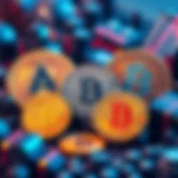 Illustration showing Bitcoin coins with Microstrategy and Winklevoss Twins logos, highlighting their significant ownership stakes in the cryptocurrency market.