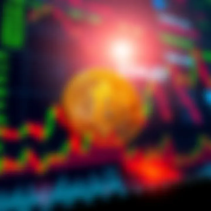 A graphic showing Bitcoin price movement near its all-time high of £80,000 with market trends and indicators