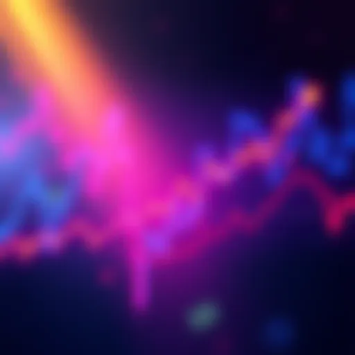 A graph showing Bitcoin's price drop by 7% with a downward trend line