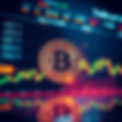 Bitcoin value decreasing on a digital chart after Trump's tariff announcement on China