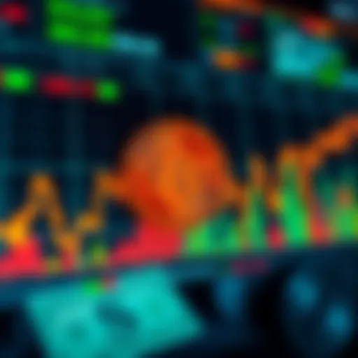 A chart showing Bitcoin price fluctuations alongside dollar exchange rates and economic indicators, highlighting the relationship between cryptocurrencies and fiat currency value.