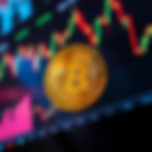 Illustration showing paper Bitcoin overlaid on a digital exchange screen, symbolizing potential manipulation of Bitcoin prices by exchanges.