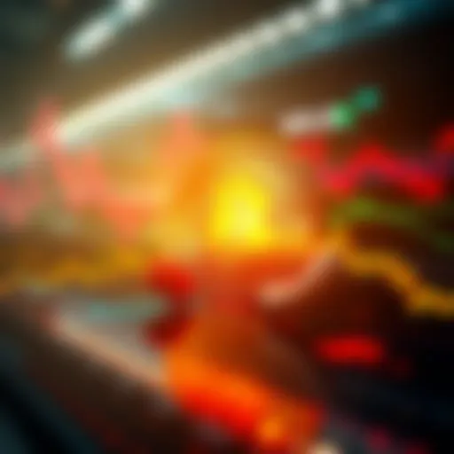 A visual representation of Bitcoin price fluctuations with a focus on potential future changes due to Fed rate cut expectations.