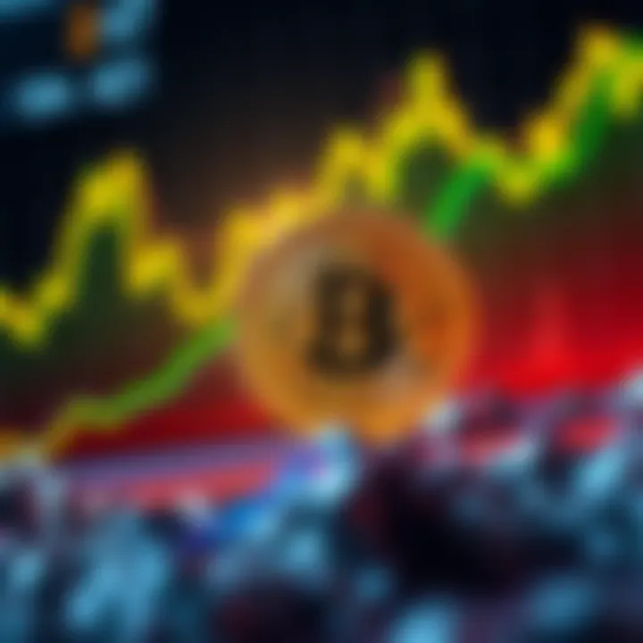 A visual representation of Bitcoin's potential rise, showing a chart with an upward trend and a Bitcoin symbol.