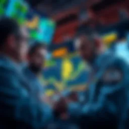 Traders analyzing Bitcoin charts with concern over potential price drop