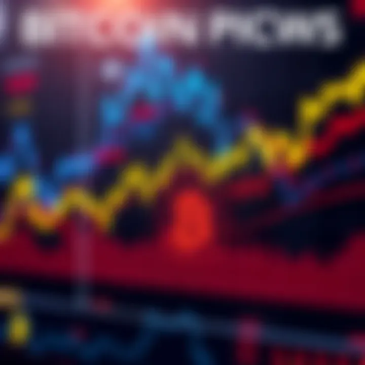 Bitcoin Price Predictions A graph showing rising Bitcoin prices with bullish indicators and community predictions