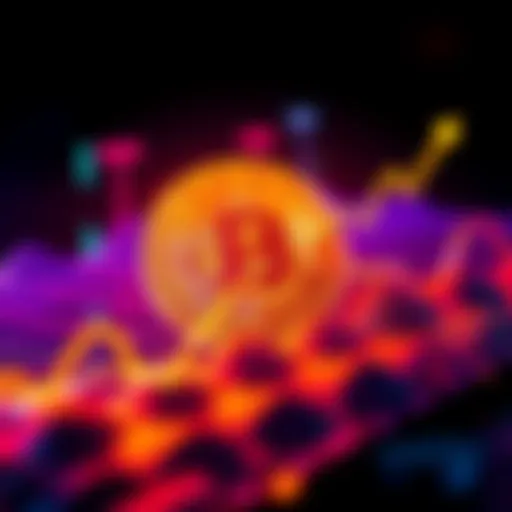 Graph showing potential Bitcoin price movements for 2025 with upward trends and market fluctuations.