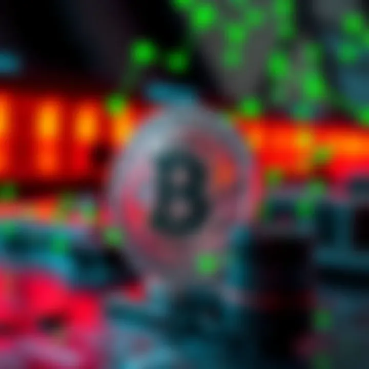 A visual representation of Bitcoin being threatened by green quantum computer symbols, highlighting concerns about BTC's future