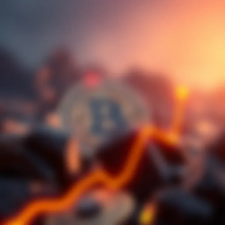 A graphic showing Bitcoin logo with an upward trend line, celebrating the new all-time high in price.