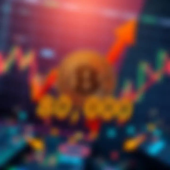 A graphic showing Bitcoin's price reaching 80,000 with rising arrows and charts in the background