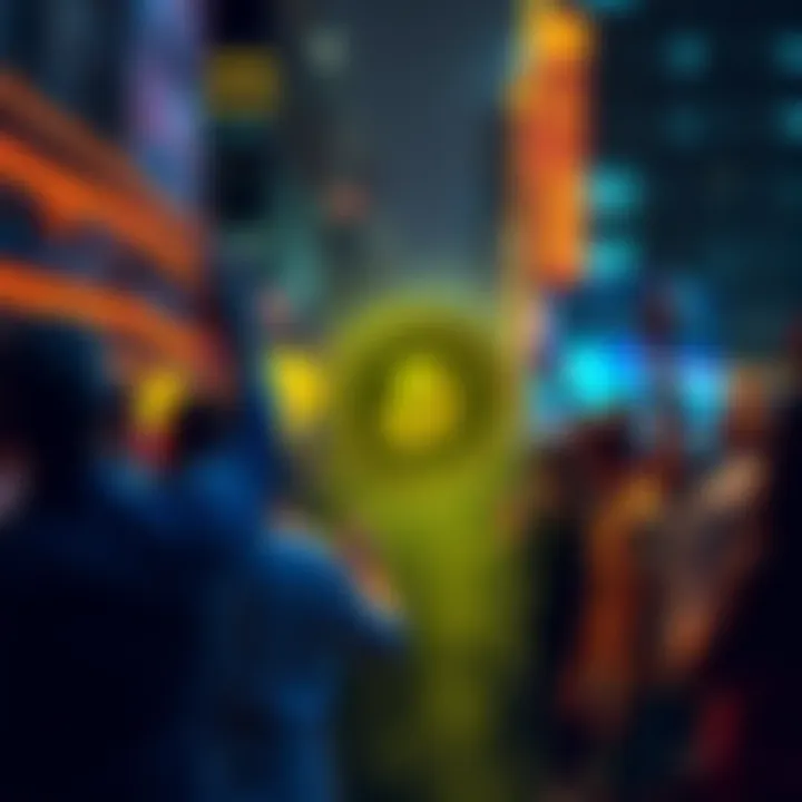 People celebrating Bitcoin rewards program in Chicago, excited about cryptocurrency adoption