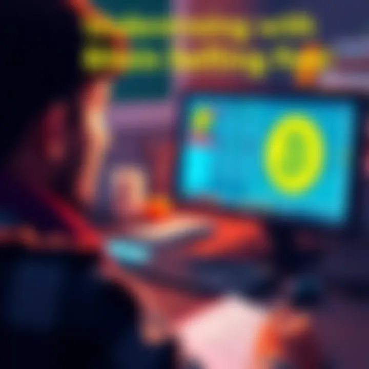 A person looking at a computer screen while considering selling bitcoin, with a calculator and a notepad showing fees, conveying confusion about transaction costs.