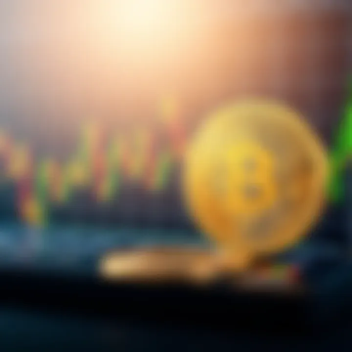 A graphic showing a Bitcoin coin beside a line chart representing stock market fluctuations, highlighting the concerns about the impact of Bitcoin treasury strategies on financial markets.