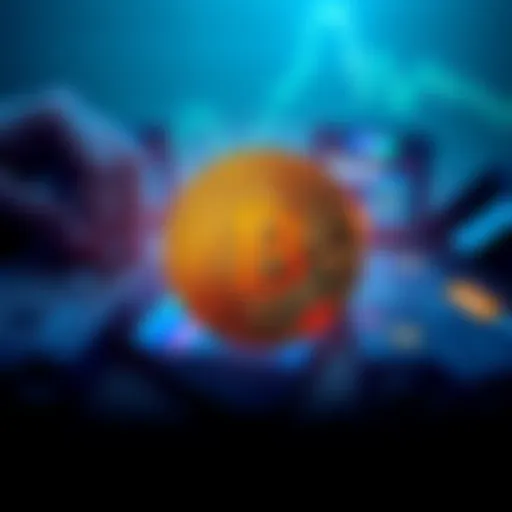 A Bitcoin symbol surrounded by a question mark, representing uncertainty in the cryptocurrency market.