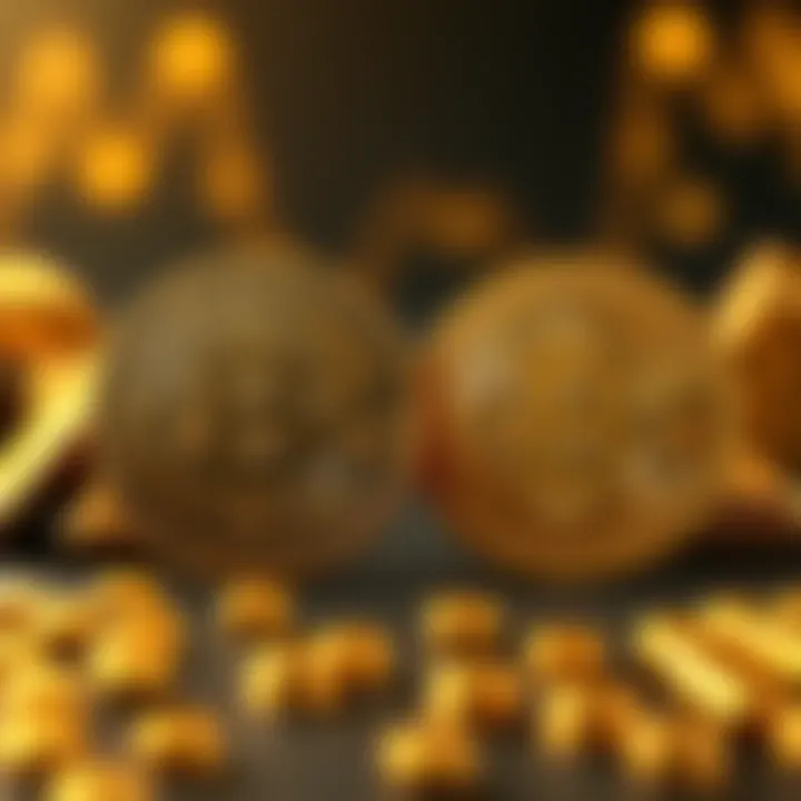 Visual representation comparing Bitcoin to gold, highlighting market trends and shifts in perception.