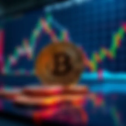 A visual representation showing Bitcoin coins and MSTR stock chart, illustrating investment choices