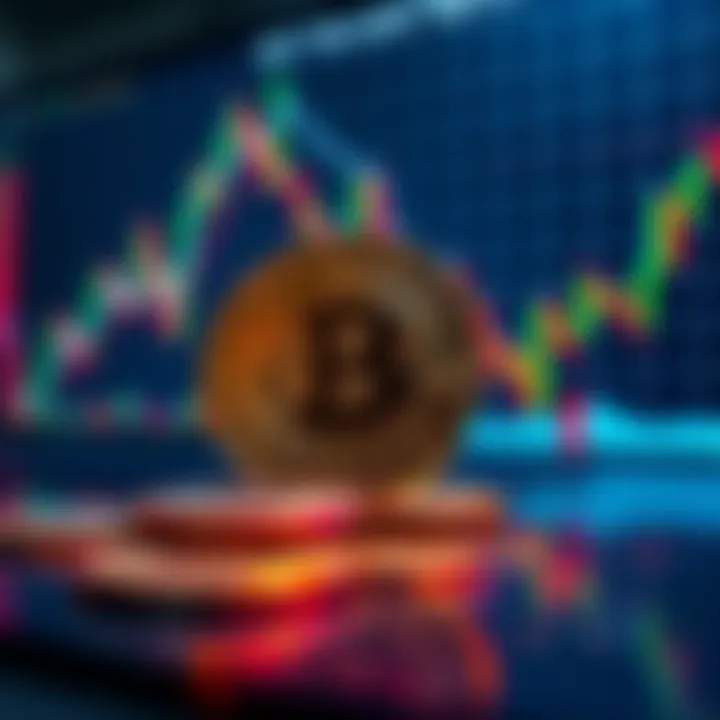 A visual representation showing Bitcoin coins and MSTR stock chart, illustrating investment choices