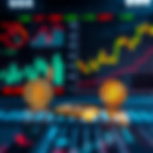 A visual comparison of Bitcoin, MSTR, and MSTY investment performance with graphs and charts illustrating yields and market trends.