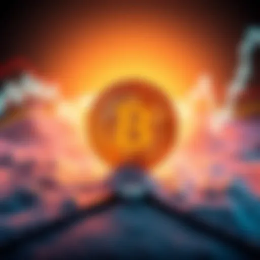 A graphic showing a Bitcoin symbol moving from one wallet to another, symbolizing Satoshi Nakamoto's wallet transfer and its potential market impact.