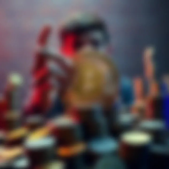 A person holding a Bitcoin symbol, surrounded by stacks of coins, looking determined and focused on financial success while ignoring distractions.