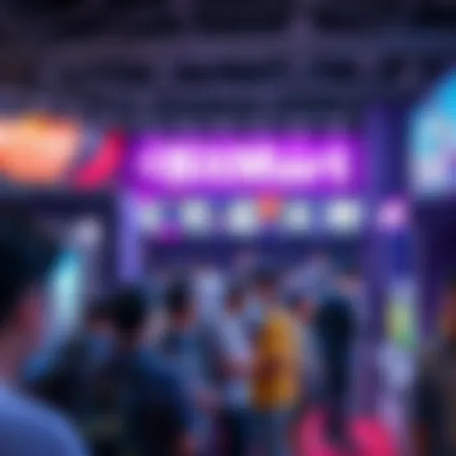 People enjoying games and collecting limited-edition merchandise at BitMart booth during TOKEN2049 in Singapore