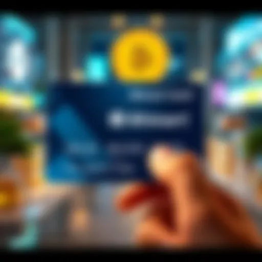 A visual representation of the BitMart Card promoting zero-fee crypto purchases and bonuses for new users