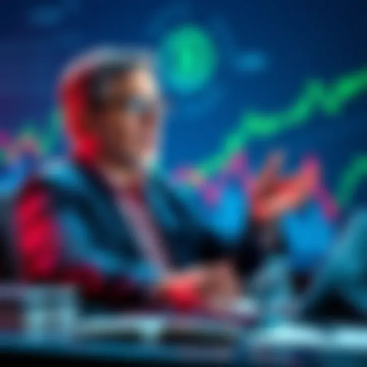 Bitwise CEO discussing the end of the four-year crypto cycle with graphs and charts in the background