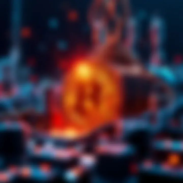 Visual representation of block mining with a focus on achieving consecutive blocks and hashrate contributions.